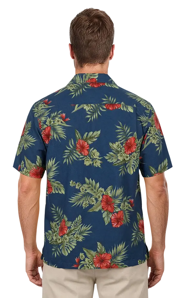 Floral Print Camp Shirt
