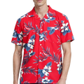 Hibiscus Print Camp Shirt