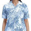 Tonal Print Camp Shirt
