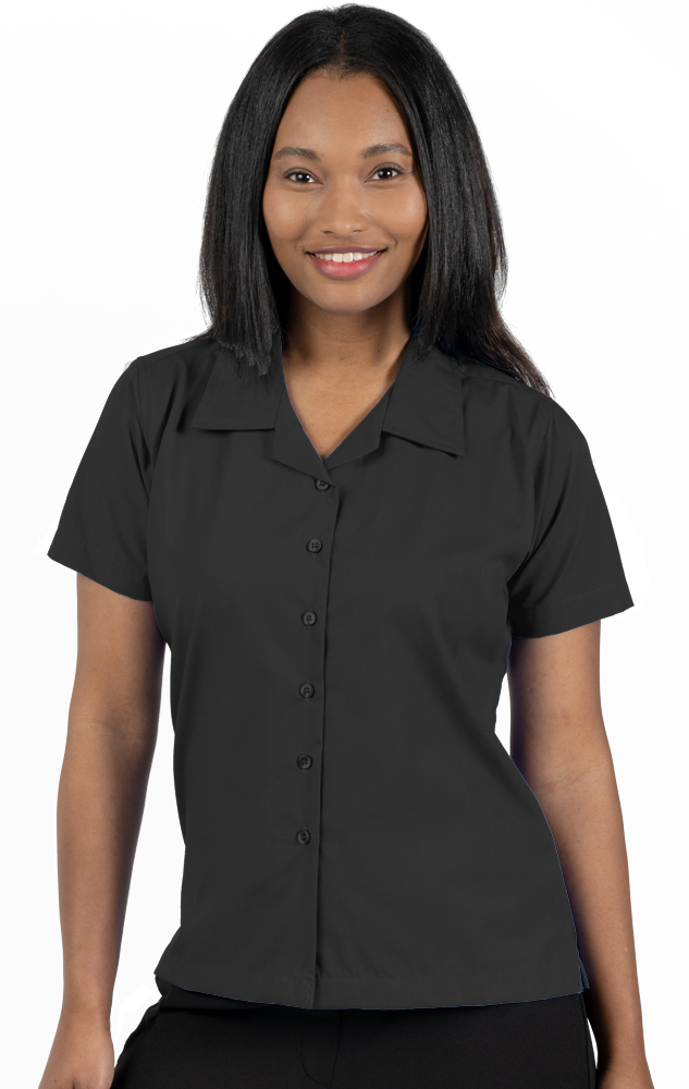 Womens Solid Camp Shirt