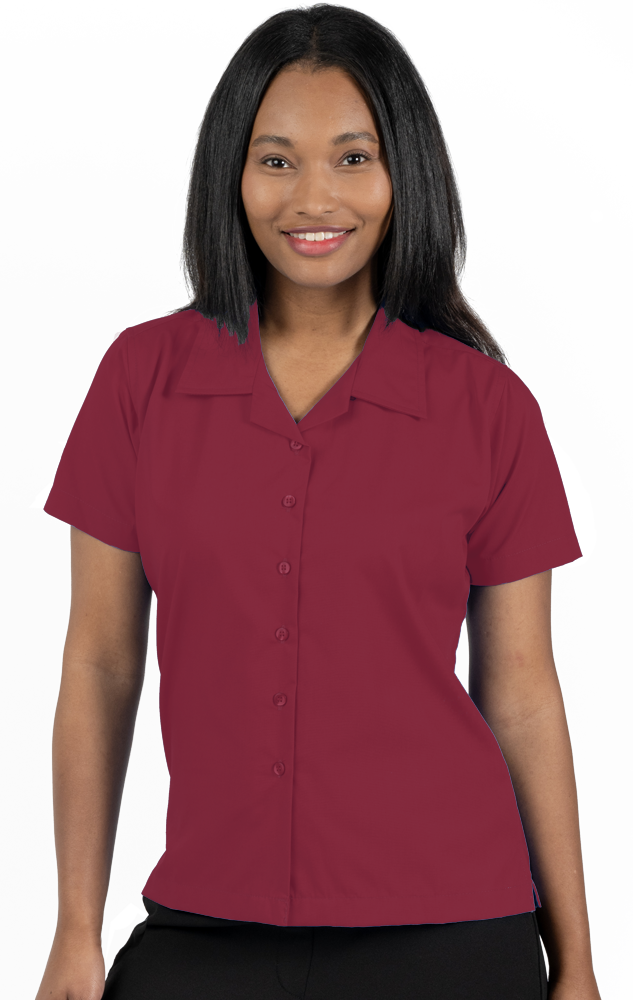 Womens Solid Camp Shirt